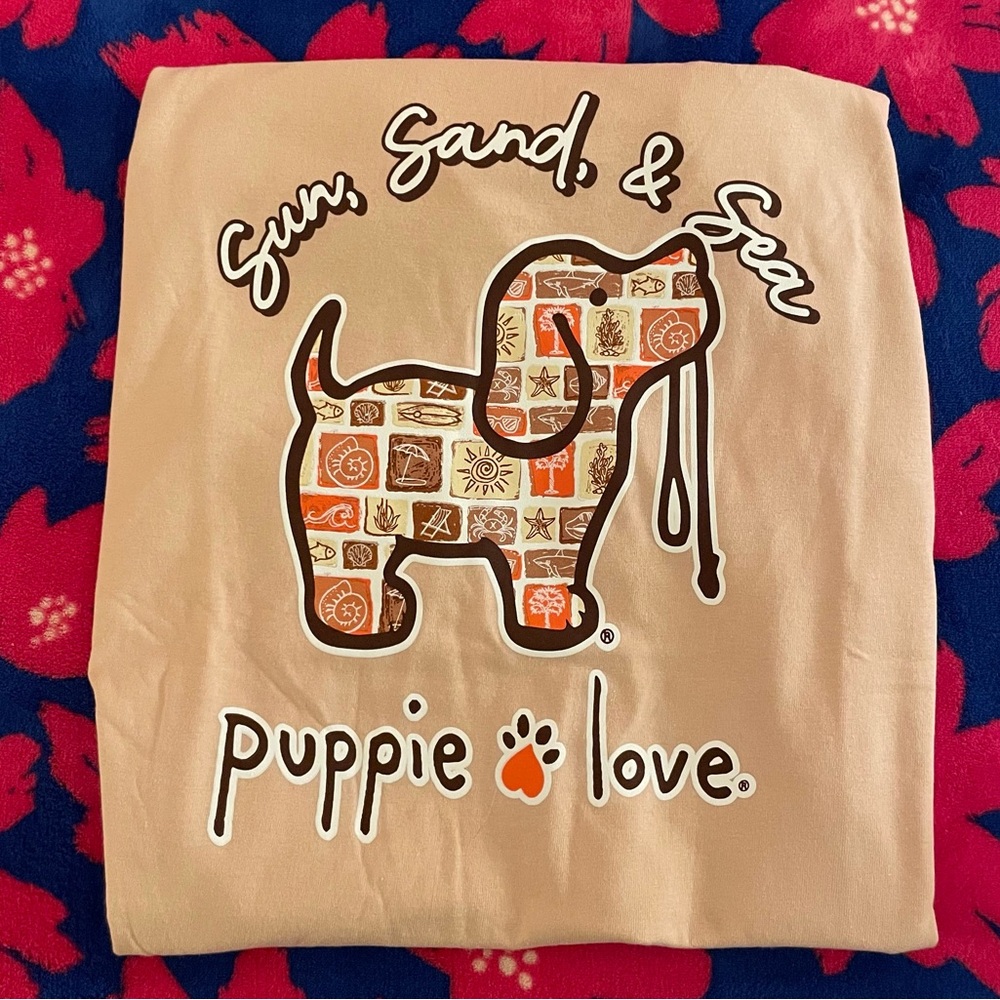 NWT Sun, Sand & Sea Puppie Love Tee